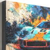 Tableau Lamborghini n°6 sur toile Canvas premium à tranche noire