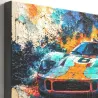 Tableau Lamborghini n°6 sur toile Canvas premium à tranche noire