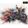 Tableau moto Urban Torque Pop Art contemporain LVIP
