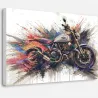 Tableau moto Urban Torque sur Toile Canvas premium à tranche noire
