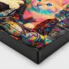 Tableau pop art chatons – deux chats colorés – déco moderne – œuvre vibrante par LVIP
