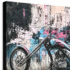 Tableau moto Urban Chrome sur toile Canvas premium
