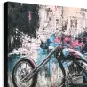 Tableau moto Urban Chrome sur toile Canvas premium