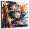 Tableau moto Chromatic Eye sur toile Canvas premium – Pop Art contemporain LVIP