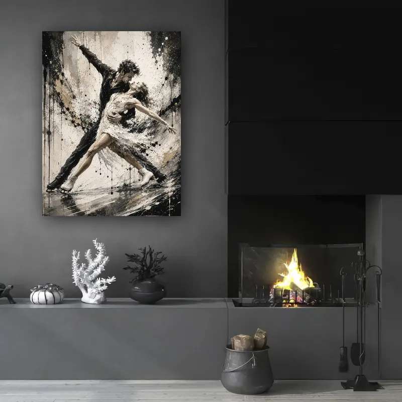 tableau patinage artistique frozen passion salon contemporain