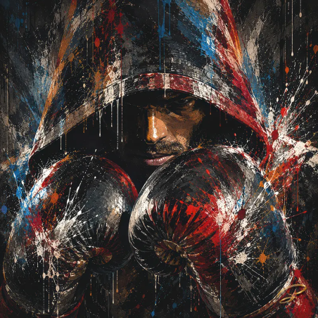 tableau-boxe-shadow-fight-art-contemporain-par-lvip