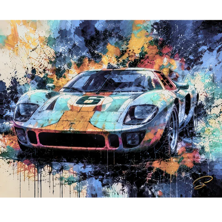 Tableau Lamborghini n°6 Pop Art automobile – création LVIP