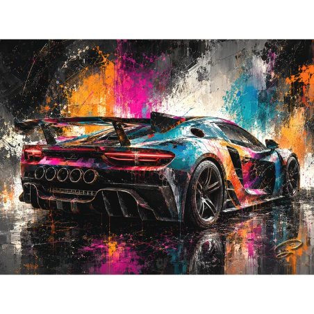 Tableau Bolide PRISMATIC RUSH Pop  Splash Premium par LVIP
