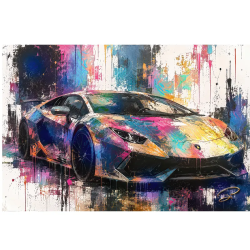 Tableau Voiture de Sport Prismatic Velocity par LVIP