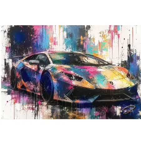 Tableau Voiture de Sport Prismatic Velocity par LVIP