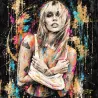 Tableau Miley Cyrus street Art par LVIP