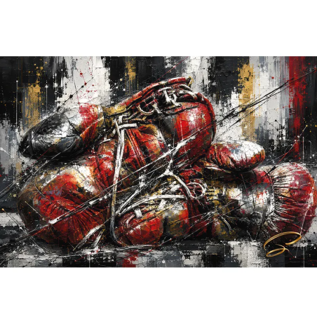 Tableau Boxe Knockout Dreams – Art Contemporain | LVIP