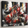 Tableau boxe Knockout Dreams sur Toile Canvas avec tranche noire