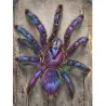 Tableau araignée Pop Art Violet Venom violet et bleu – art contemporain LVIP