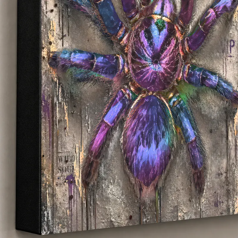 Tableau Araignée Pop Art Violet Venom | Art Contemporain LVIP