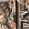 Rebel Mind – tableau homme sur Toile Canvas 285 g/m² avec tranche noire