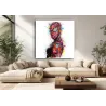 Tableau Spider-Man Pop Art Street Art dans un salon contemporain haut de gamme
