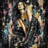 Tableau femme Street Art coloré – Urban Rebel par LVUP