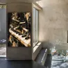 Tableau Golden Rhapsody dans un salon design contemporain