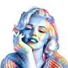   TABLEAU PORTRAIT MARYLIN MONROE POP  Magnifique tableau design représentant la célèbre actrice américaine Marylin Monroe, icon