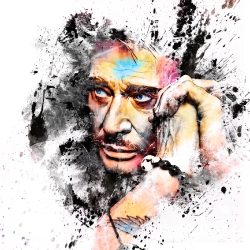 tableau pop art johnny hallyday ink