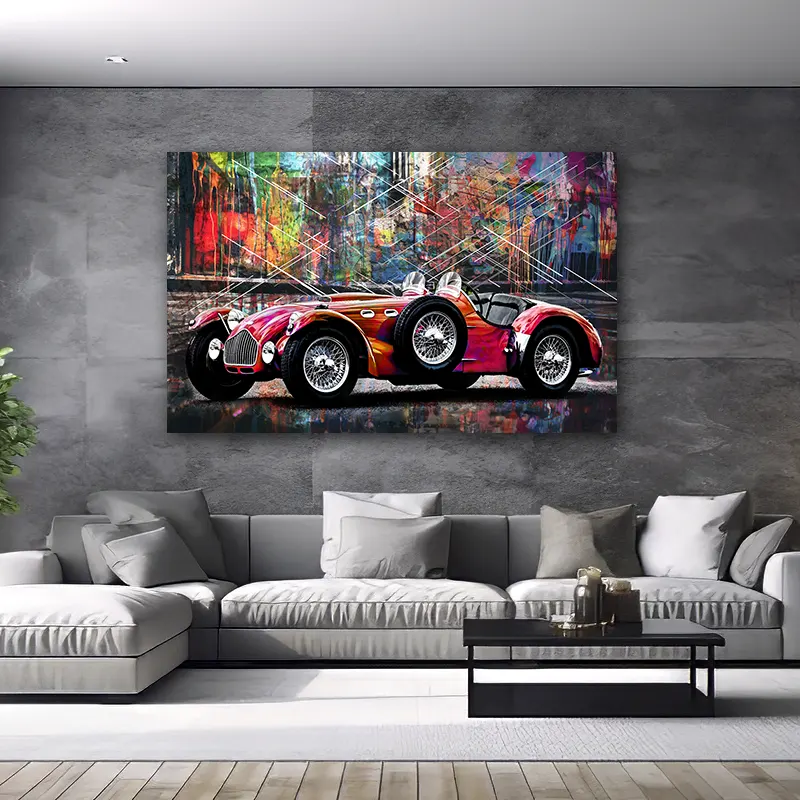 décoration murale voiture classique Allard K2 Roadster art moderne