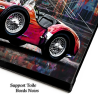 tableau voiture ancienne rouge décoration murale automobile impression toile