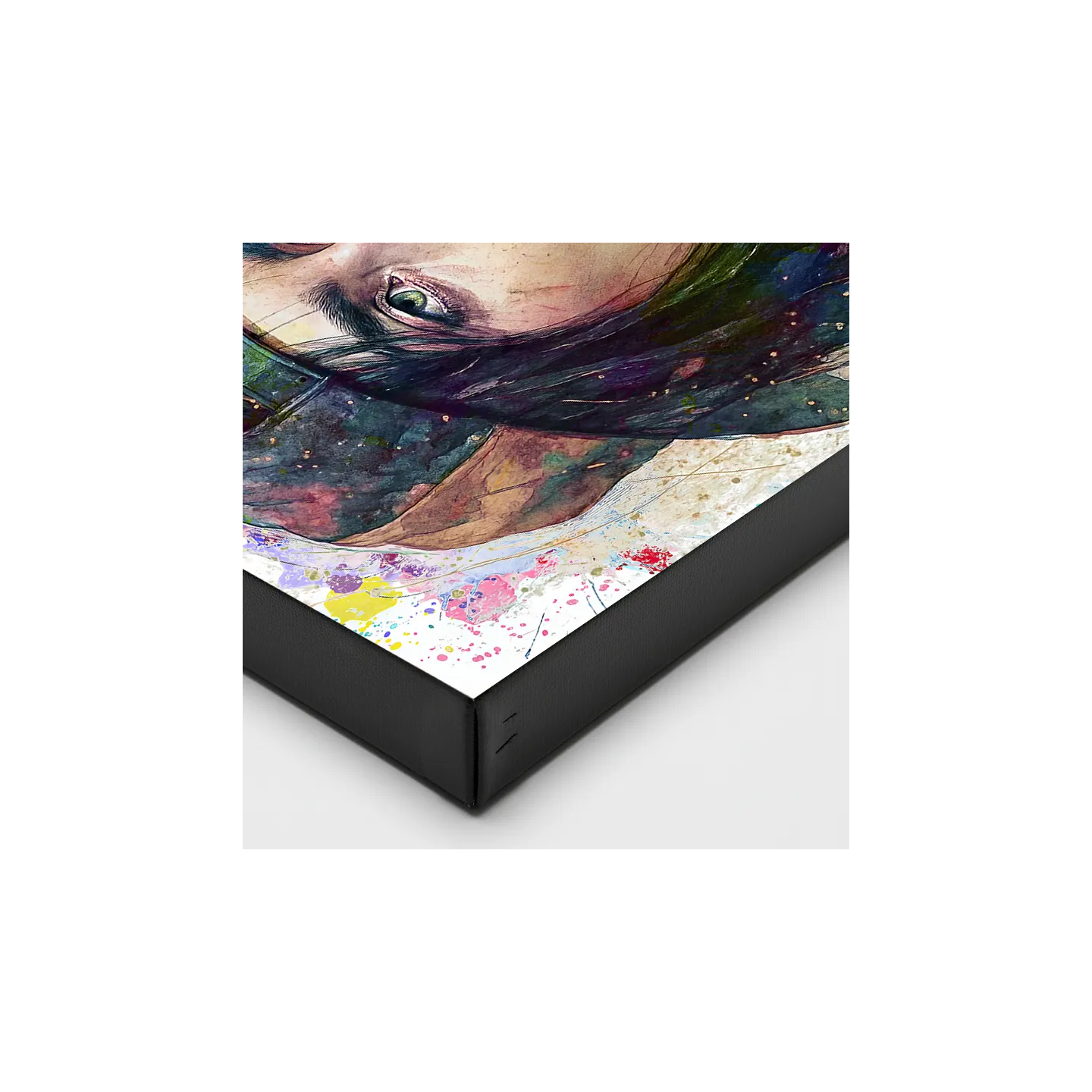 portrait artiste pop culture Billie Eilish style pop art impression toile HD