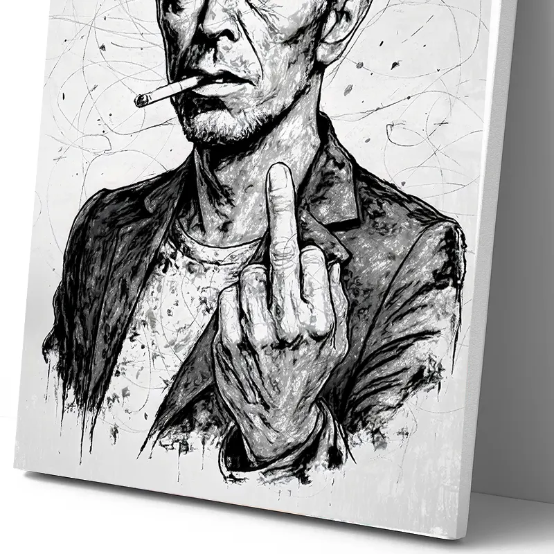 portrait artistique david bowie moderne impression toile HD