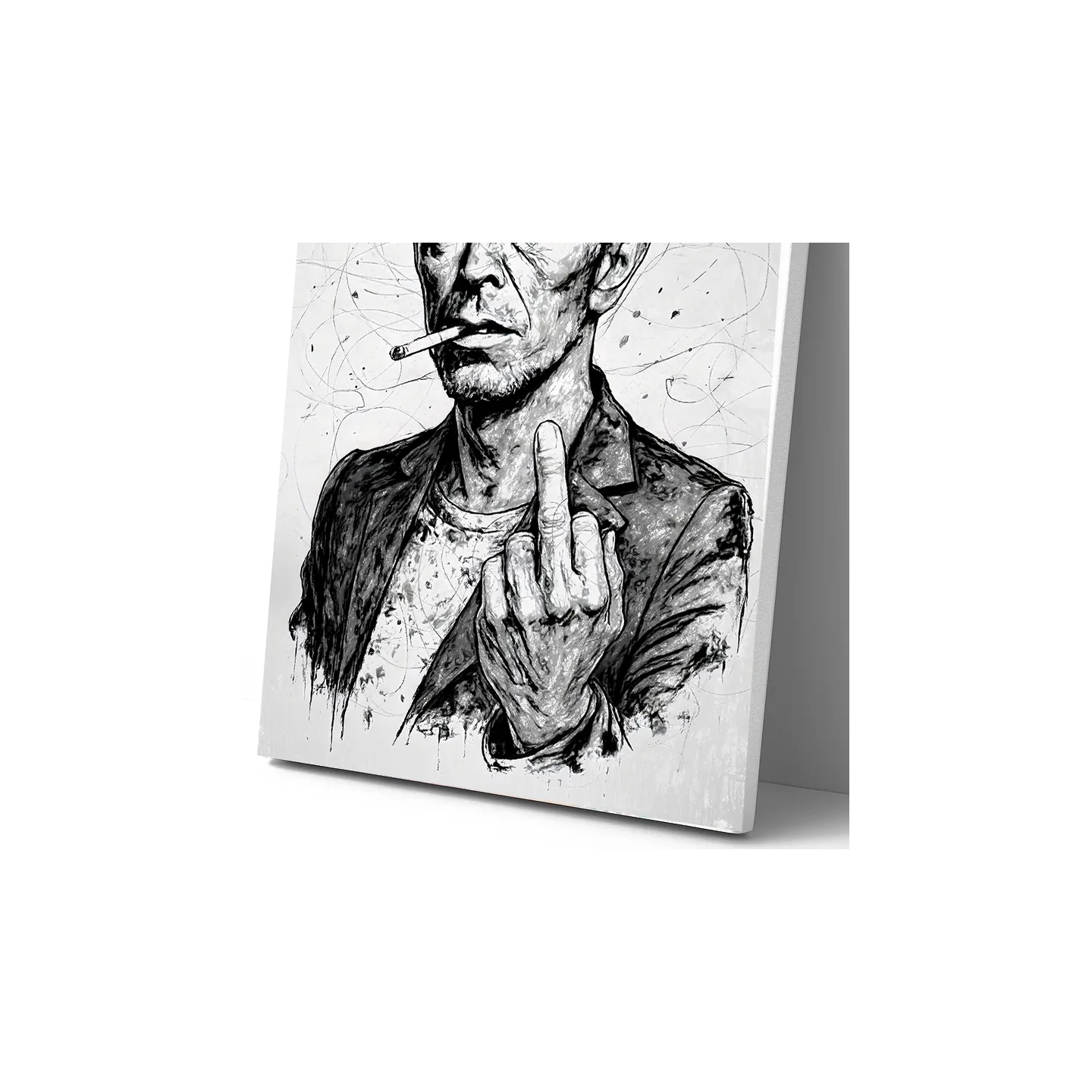 portrait artistique david bowie moderne impression toile HD