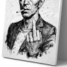 portrait artistique david bowie moderne impression toile HD