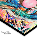 tableau pop art bulle de  chewing gum impression toile HD par LVIP