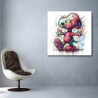 snoopy pop art coloré pour deco design