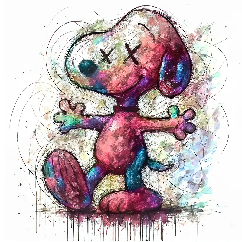 Tableau Pop Art Femme Blonde Golden Wild  Cow Girl  Décoration Murale