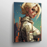 tableau femme futuriste urbain impression plexiglas