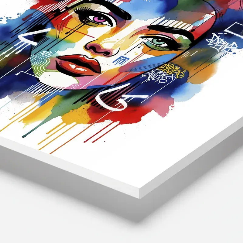 tableau street art femme design intérieur sur toile HD