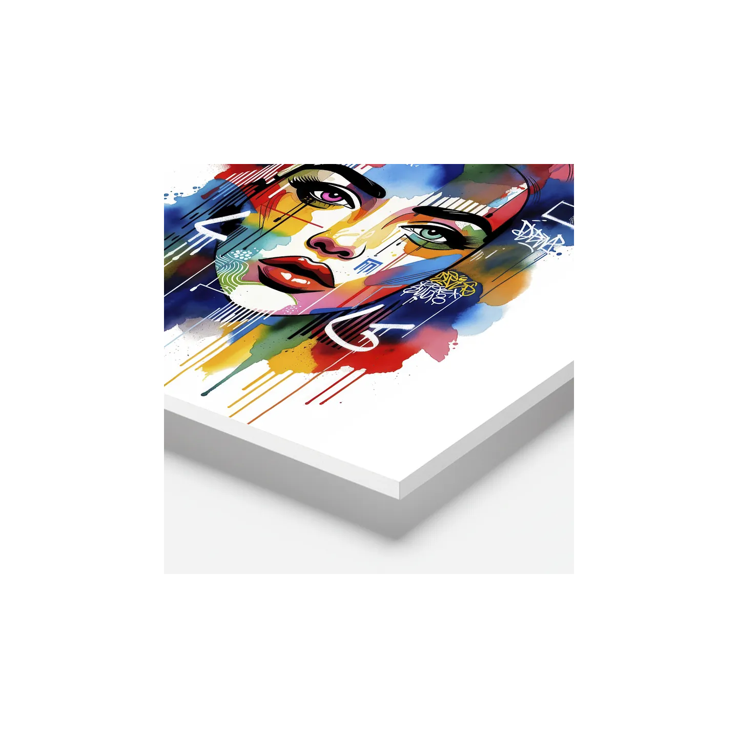 tableau street art femme design intérieur sur toile HD