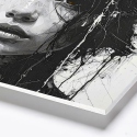 tableau ink art femme asiatique sur panneau