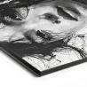 tableau femme japonaise noir blanc sur plexiglas