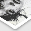 tableau femme japonaise noir blanc toile HD