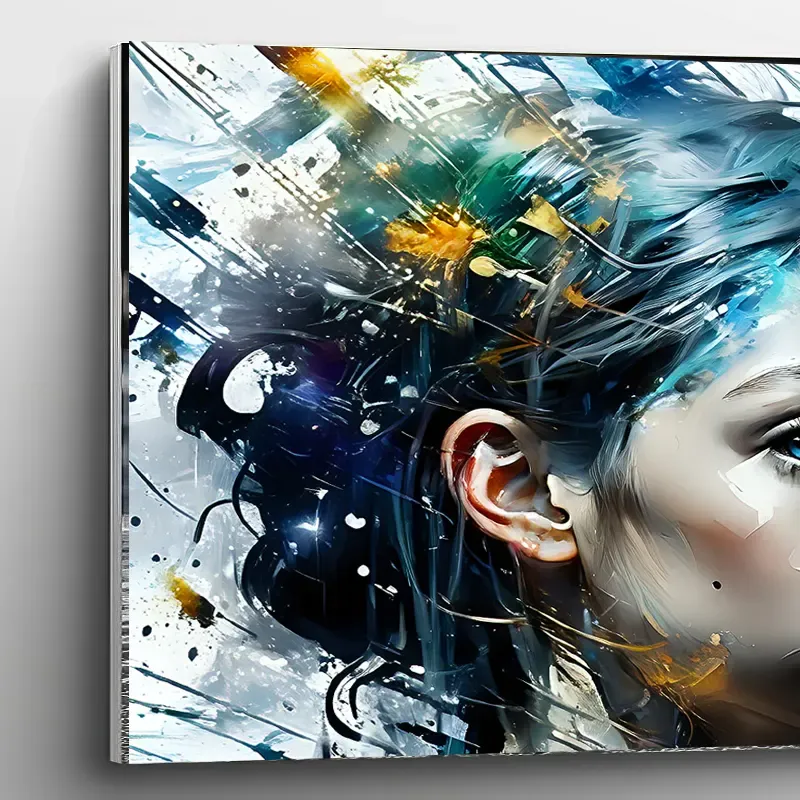 tableau pop art femme design intérieur Plexiglas