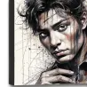 tableau déco murale homme élégant toile HD