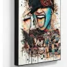 portrait femme style urbain sur toile HD