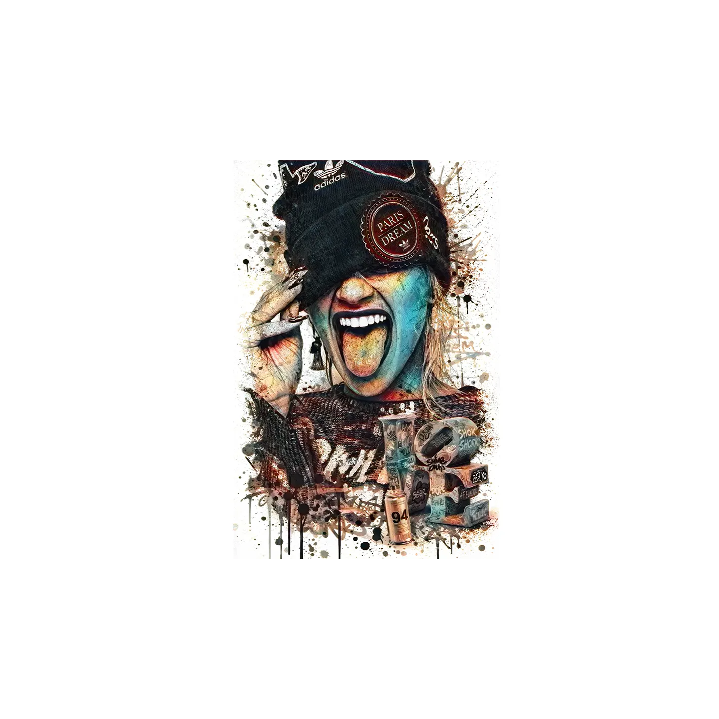 Portrait style urbain hip hop portrait femme