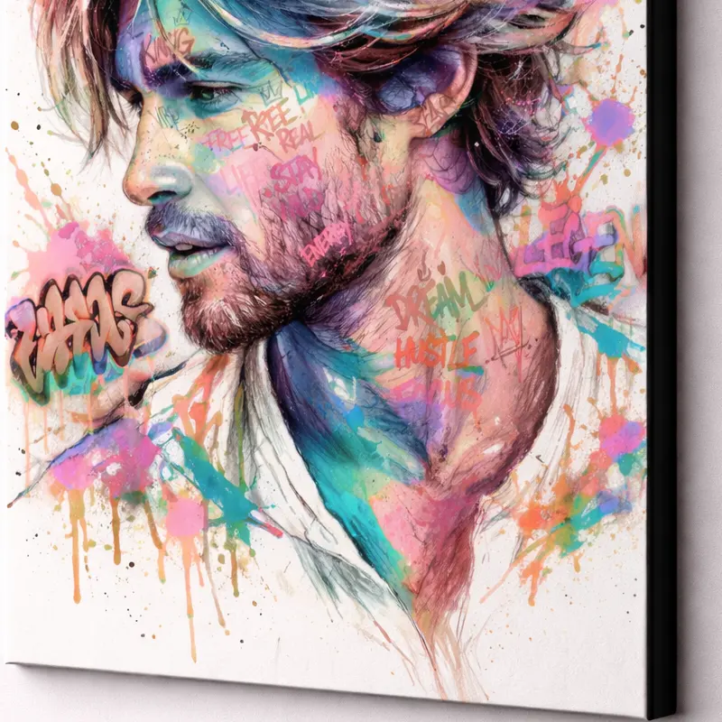 tableau art urbain coloré design sur toile HD