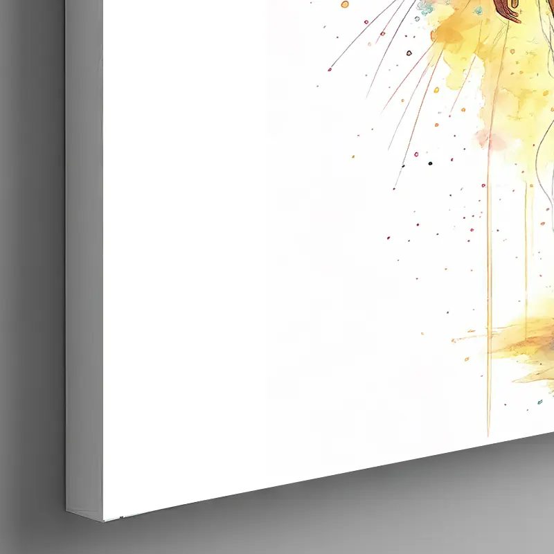 tableau femme coloré aquarelle décoration intérieure toile HD par LVIP