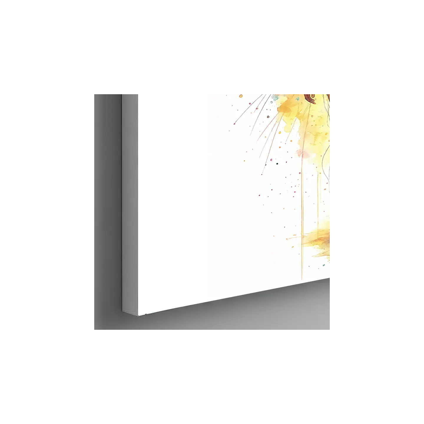 tableau femme coloré aquarelle décoration intérieure toile HD par LVIP