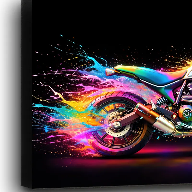 tableau moto design industriel déco murale impression toile HD