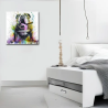 portrait chien pop art bouledogue rigolo