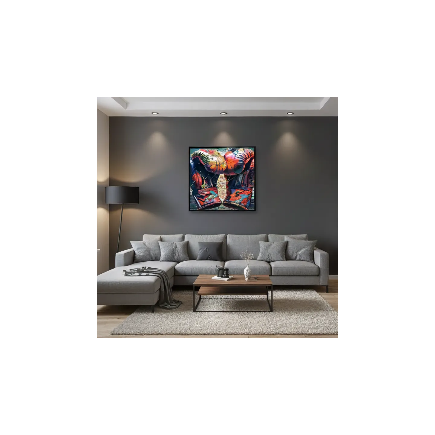 tableau gants de boxe street art pour salon